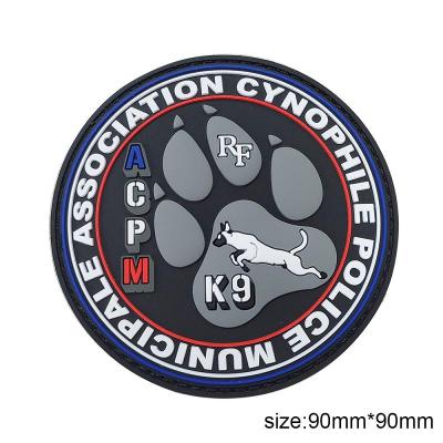 PVC Patches Custom Rubber Dog K9 Tactical PVC Patch