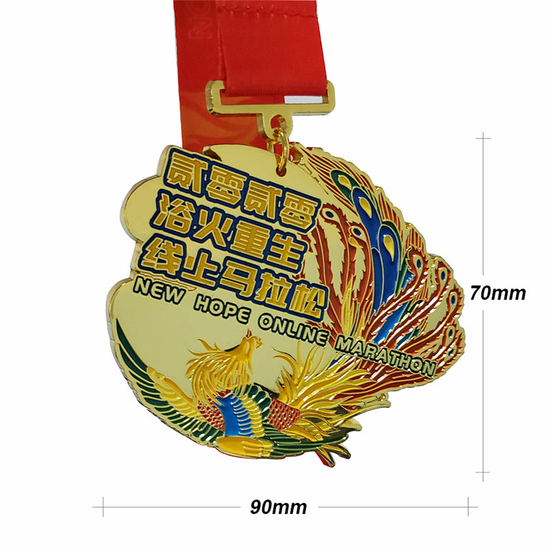 Zinc alloy marathon medal