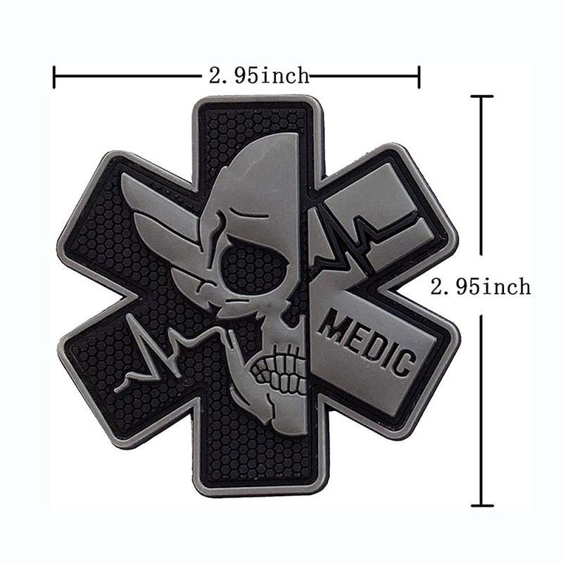 Custom Medic PVC 3D Skull Patch