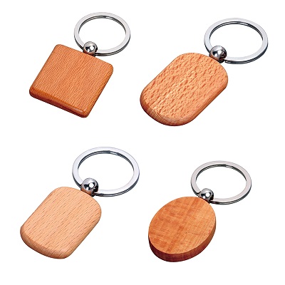 Blank wooden keychain
