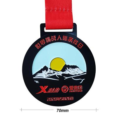Zinc Alloy Soft Enamel Marathon Running Sports Medal Custom