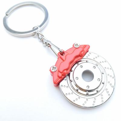 New Disc Brake Rotor Keychain Metal Creative Car Auto Part Model keychain For Men Gift