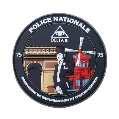 Custom Military Shield Tactical Gear PVC Patch for Police
