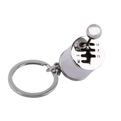 Six Speed Manual Gearbox Keychain Zinc Alloy Metal Automotive Part Car Gift Key Ring