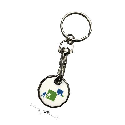 Handy 12-Sided Trolley Coin Keyrings
