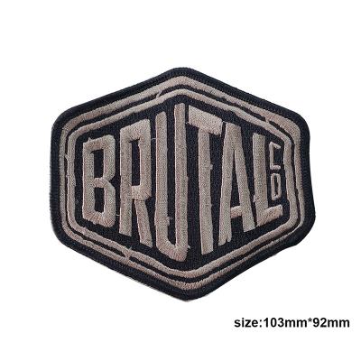 Wholesale Custom Brand Iron On Letter Embroidery Patches