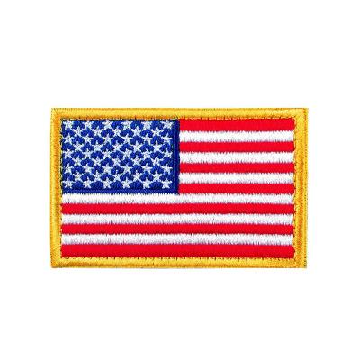 Custom Embroidered Tactical USA US American Flag Patches With Hook And Loop