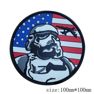 Air Force Morale American Flag PVC Rubber Patch