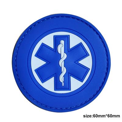 3D PVC Rubber Tactical Medic Star of Life Patch