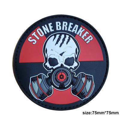 3D Skull Military Tactical PVC Patches For Clothing Backpack Caps