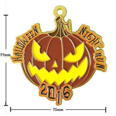 Gold Custom Halloween Metal Military Commemorative Medals