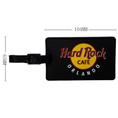 Custom 3d Soft Silicone PVC Luggage Tag