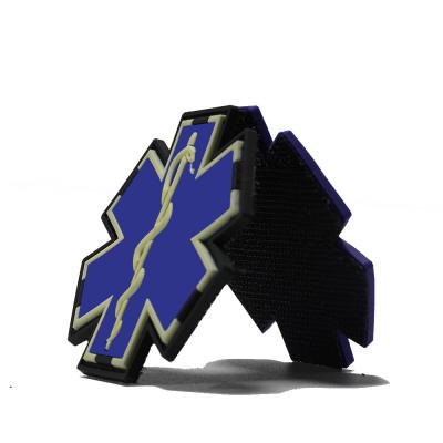 New Design Customized Embossed Logo Pvc 3d Soft Rubber Patches For Garment iron on for clothes